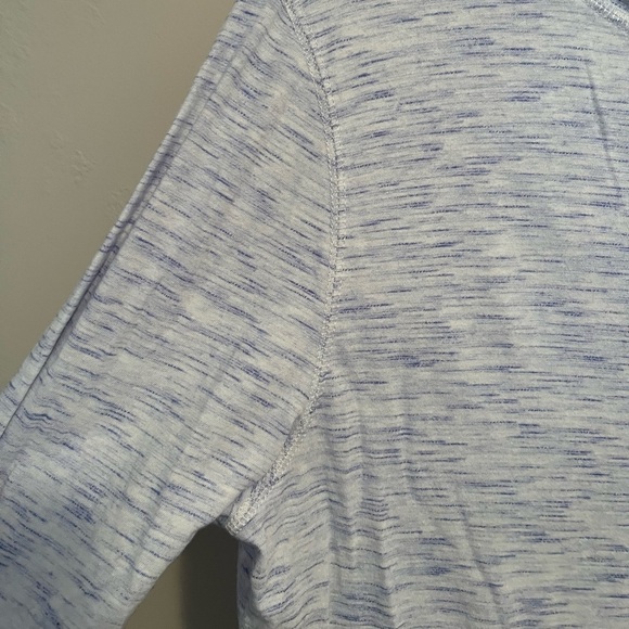 Express White & Blue Hooded Lightweight Sweatshirt - Picture 5 of 11